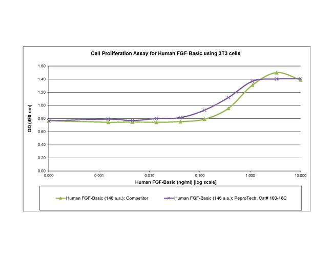 Human FGF-basic (FGF-2/bFGF) (146 aa) Protein in Bioactivity (Bioactivity)