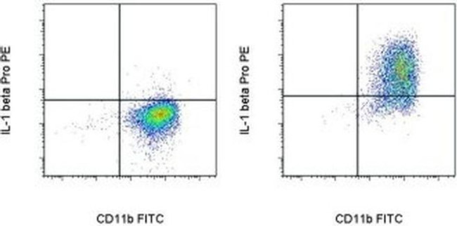 IL-1 beta (Pro-form) Antibody in Flow Cytometry (Flow)