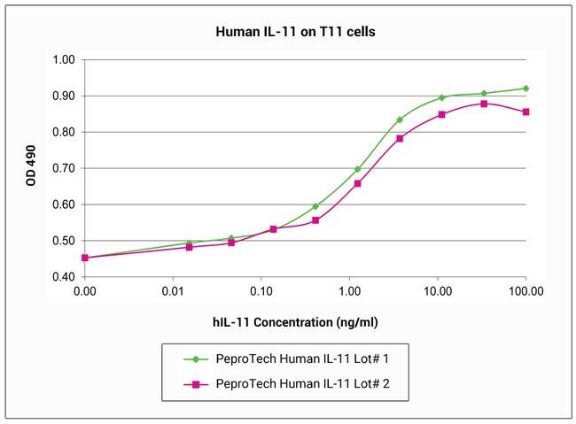 Human IL-11 Protein in Bioactivity (Bioactivity)