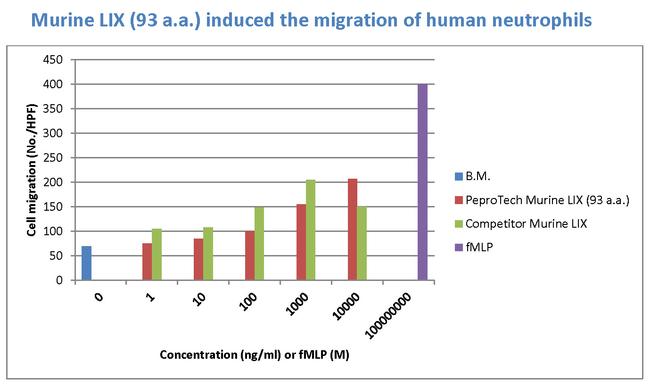 Mouse LIX (CXCL6) (92 aa) Protein in Bioactivity (Bioactivity)