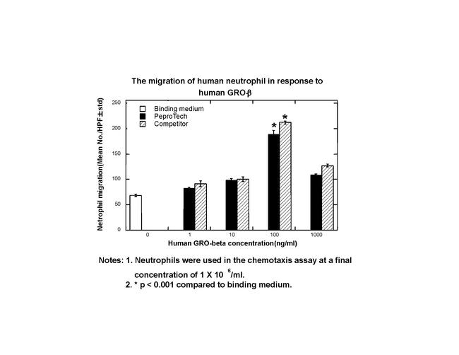 Human CXCL2 (GRO beta) Protein in Bioactivity (Bioactivity)