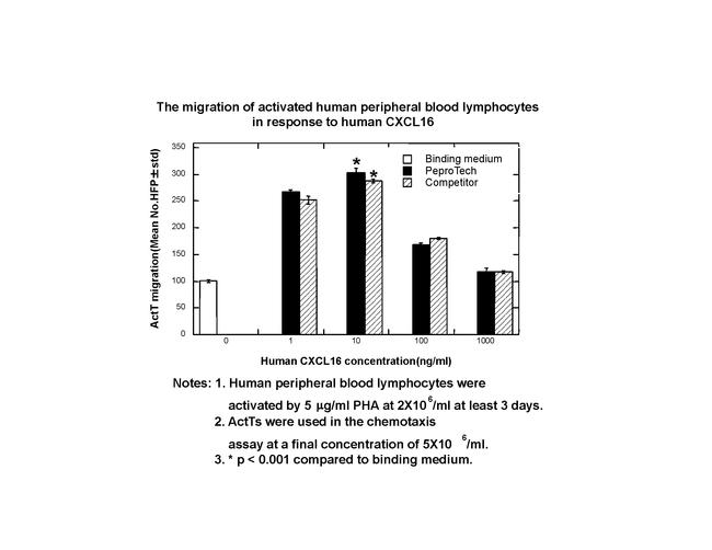 Human CXCL16 Protein in Bioactivity (Bioactivity)