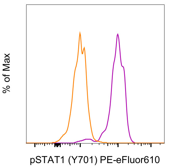 Phospho-STAT1 (Tyr701) Antibody in Flow Cytometry (Flow)