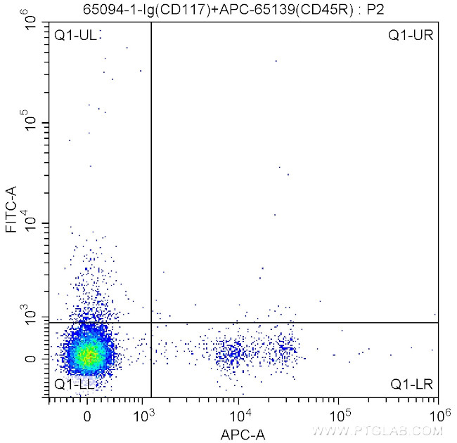 CD117 (c-Kit) Antibody in Flow Cytometry (Flow)