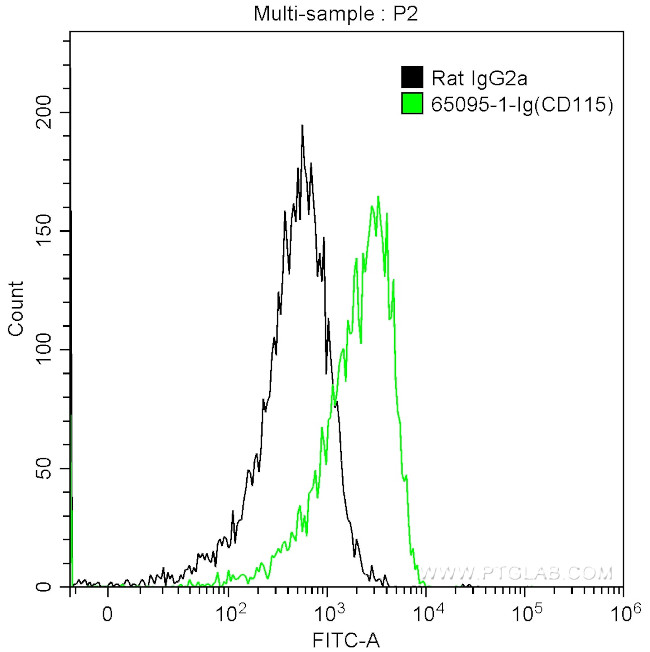 CD115 (c-fms) Antibody in Flow Cytometry (Flow)