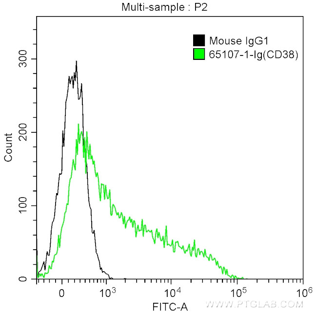 CD38 Antibody in Flow Cytometry (Flow)