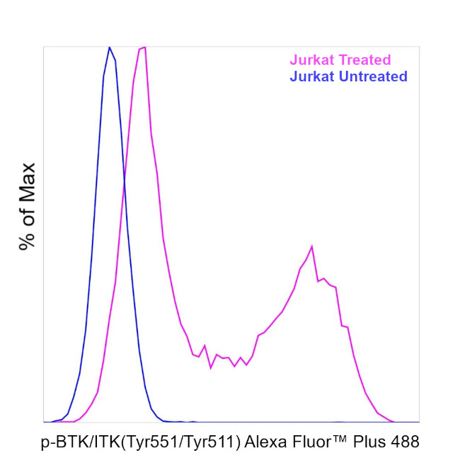 Phospho-BTK/ITK (Tyr551, Tyr511) Antibody in Flow Cytometry (Flow)