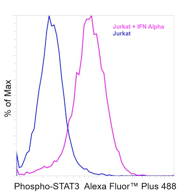 Phospho-STAT3 (Tyr705) Antibody in Flow Cytometry (Flow)