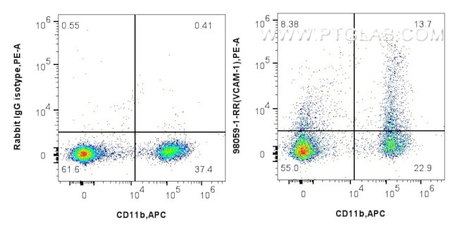VCAM-1/CD106 Antibody in Flow Cytometry (Flow)