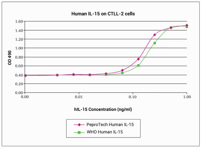 Human IL-15, Animal-Free Protein in Bioactivity (Bioactivity)