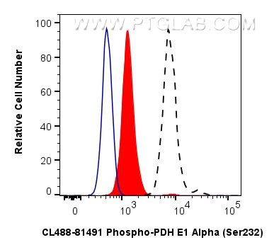 Phospho-PDH E1 Alpha (Ser232) Antibody in Flow Cytometry (Flow)
