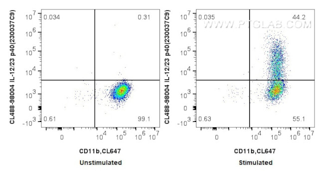 IL-12/IL-23 p40 Antibody in Flow Cytometry (Flow)