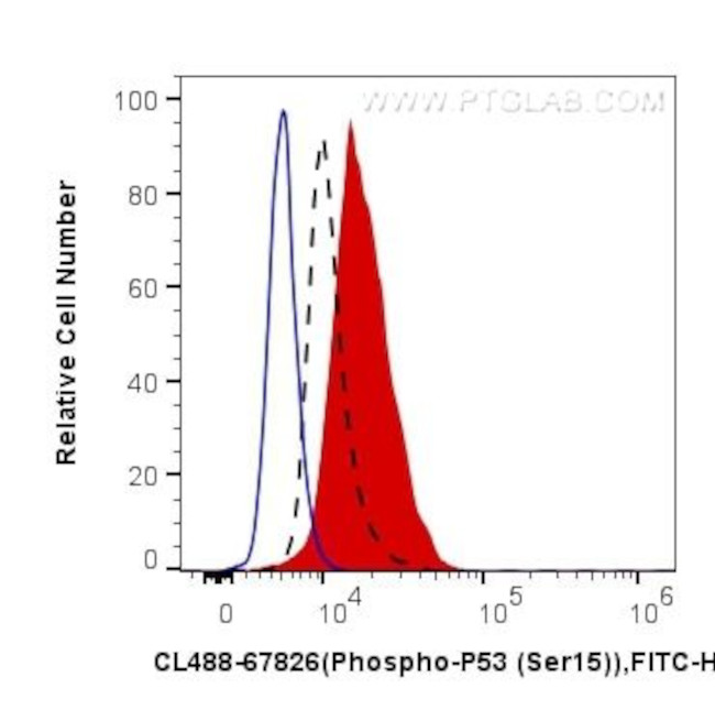 Phospho-P53 (Ser15) Antibody in Flow Cytometry (Flow)