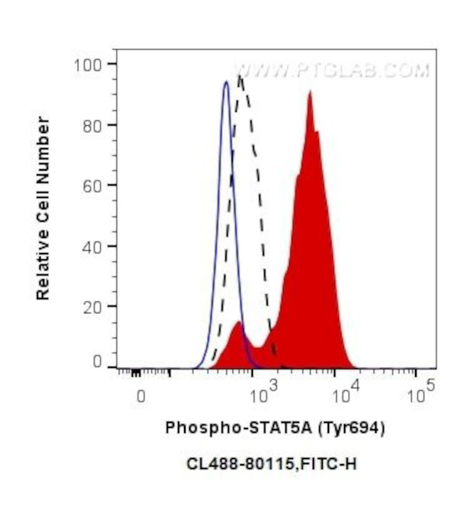 Phospho-STAT5A (Tyr694) Antibody in Flow Cytometry (Flow)