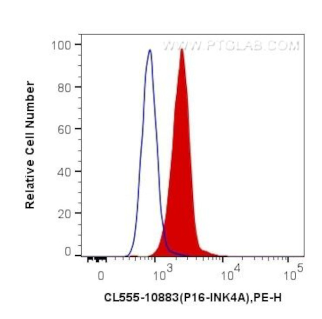 P16-INK4A Antibody in Flow Cytometry (Flow)