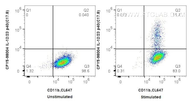 IL-12/IL-23 p40 Antibody in Flow Cytometry (Flow)