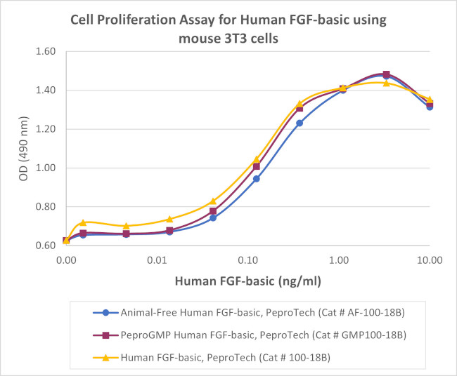 PeproGMP® Human FGF-basic (FGF-2/bFGF) Protein in Bioactivity (Bioactivity)
