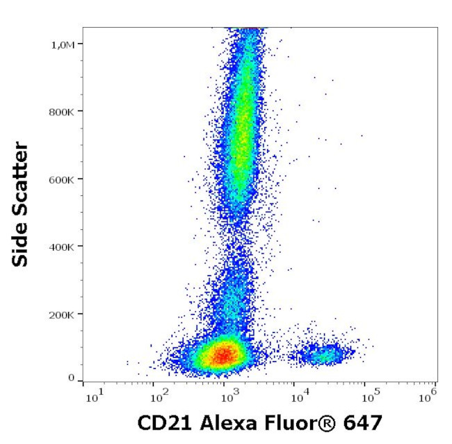 CD21 Antibody in Flow Cytometry (Flow)
