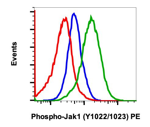 Phospho-Jak1 (Tyr1034, Tyr1035) Antibody in Flow Cytometry (Flow)