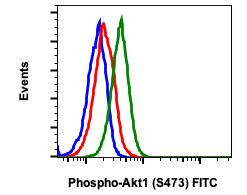 Phospho-Akt1 (Ser473) Antibody in Flow Cytometry (Flow)