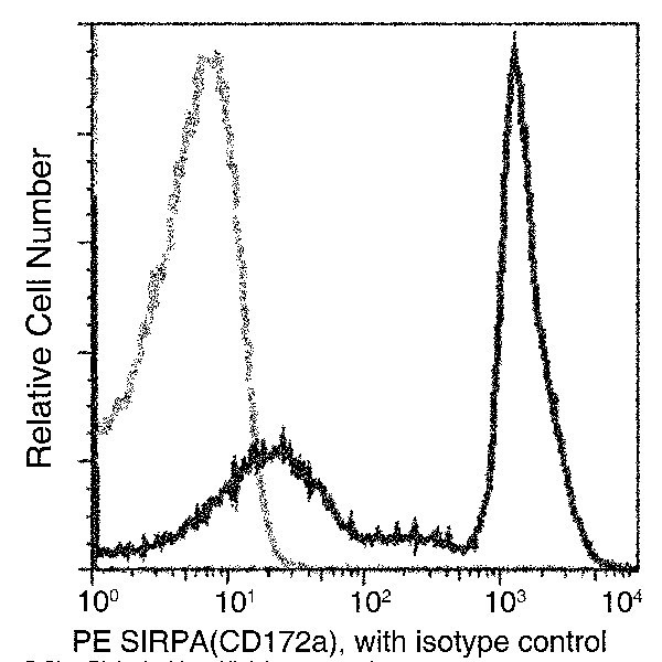 SIRP alpha Antibody in Flow Cytometry (Flow)