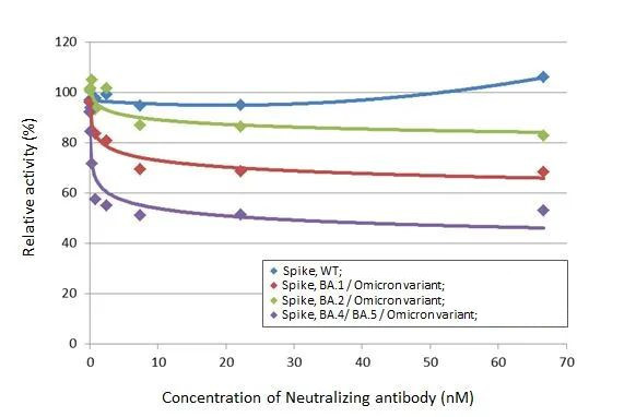 SARS-CoV-2 Spike Protein RBD Omicron Antibody in Inhibition Assays (Inhibition)