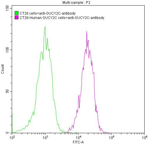 GUCY2C Antibody in Flow Cytometry (Flow)