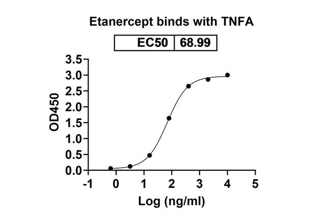 TNF alpha (Etanercept Biosimilar) Antibody in ELISA (ELISA)