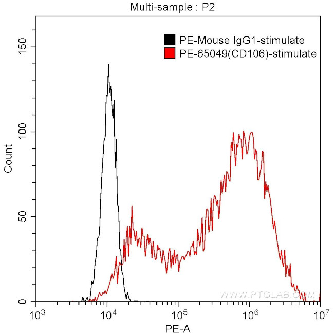 CD106 Antibody in Flow Cytometry (Flow)