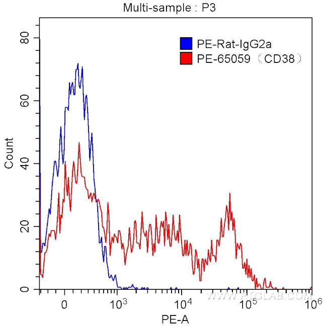 CD38 Antibody in Flow Cytometry (Flow)