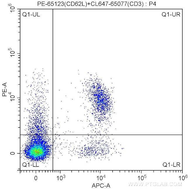 CD62L (L-Selectin) Antibody in Flow Cytometry (Flow)
