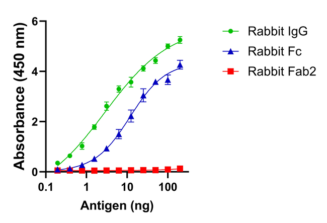 Rabbit IgG Fc Secondary Antibody in ELISA (ELISA)