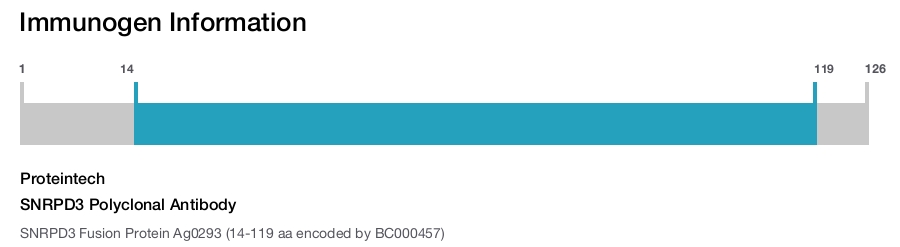 SNRPD3 Polyclonal Antibody