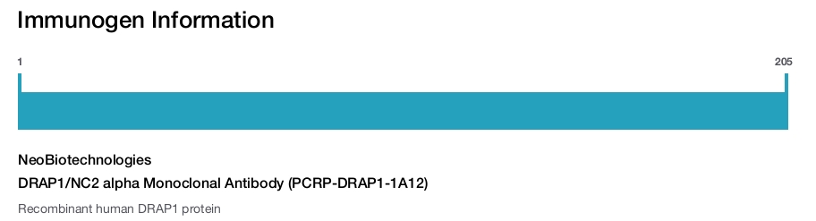 DRAP1/NC2 alpha Monoclonal Antibody (PCRP-DRAP1-1A12)
