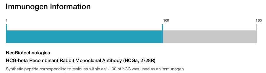 HCG-beta Recombinant Rabbit Monoclonal Antibody (HCGa, 2728R)