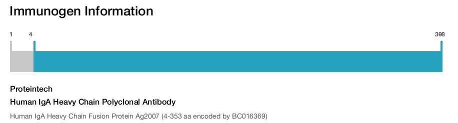 Human IgA Heavy Chain Polyclonal Antibody