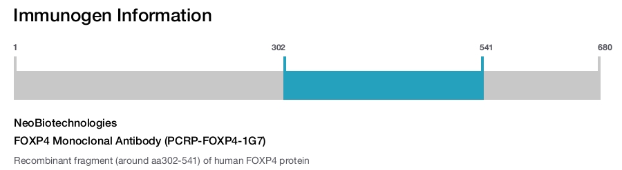 FOXP4 Monoclonal Antibody (PCRP-FOXP4-1G7)