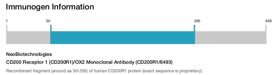 CD200 Receptor 1 (CD200R1)/OX2 Monoclonal Antibody (CD200R1/6493)