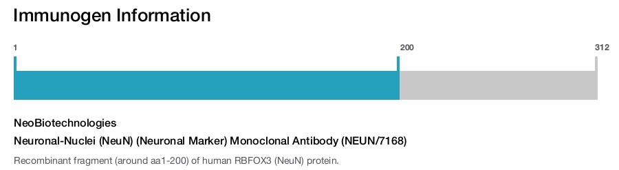 Neuronal-Nuclei (NeuN) (Neuronal Marker) Monoclonal Antibody (NEUN/7168)