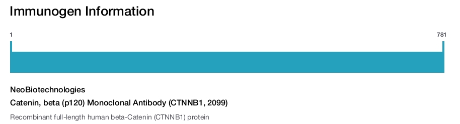 Catenin, beta (p120) Monoclonal Antibody (CTNNB1, 2099)