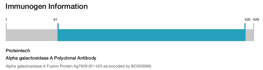 Alpha galactosidase A Polyclonal Antibody