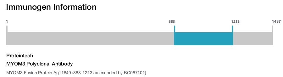 MYOM3 Polyclonal Antibody