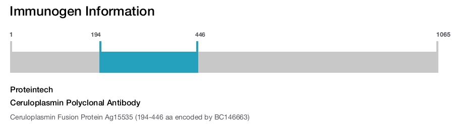 Ceruloplasmin Polyclonal Antibody