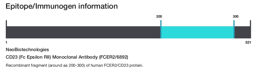 CD23 (Fc Epsilon RII) Monoclonal Antibody (FCER2/6892)
