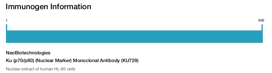 Ku (p70/p80) (Nuclear Marker) Monoclonal Antibody (KU729)