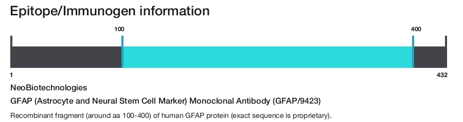 GFAP (Astrocyte and Neural Stem Cell Marker) Monoclonal Antibody (GFAP/9423)