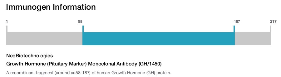 Growth Hormone (Pituitary Marker) Monoclonal Antibody (GH/1450)