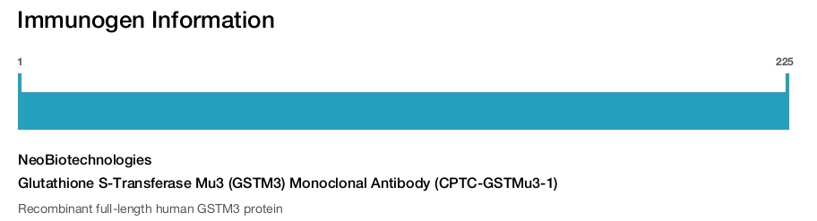 Glutathione S-Transferase Mu3 (GSTM3) Monoclonal Antibody (CPTC-GSTMu3-1)