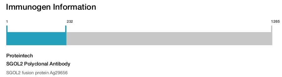SGOL2 Polyclonal Antibody