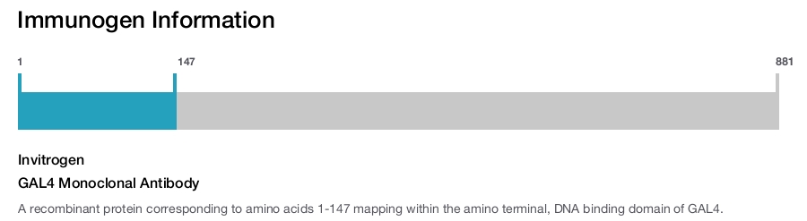GAL4 Monoclonal Antibody